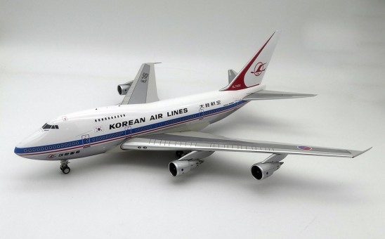 Korean Air Lines Boeing 747SP HL7456 Polished with stand InfFight IF747SPKL0719P scale 1:200