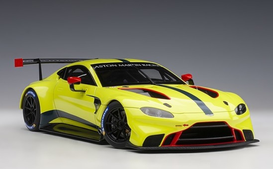 Aston Martin Vantage GTE Le Mans Pro 2018 Presentation Car Green with Stripes AUTOart 81807 Scale 1:18