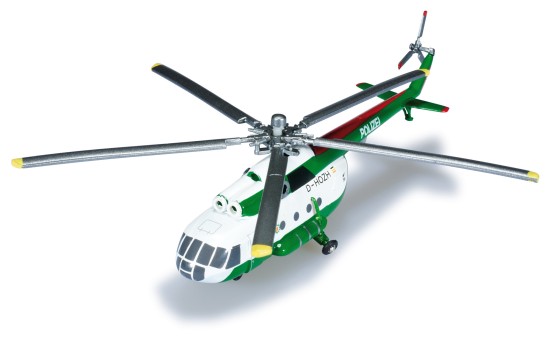Sale! Helicopter Brandenburg Police Mil Mi-8T/1 Herpa 554893 scale 1:200