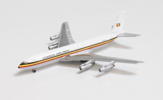 Uganda Airlines Boeing 707-320C 5X-UAL AeroClassics AC411075 Diecast Scale 1400