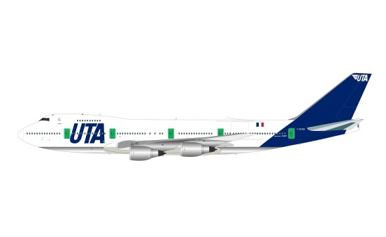 UTA Union de Transports Aeriens Boeing 747-2B3BM F-BTDG with stand by InFlight IF742UTA1119 scale 1:200