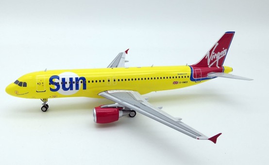 Virgin Sun Airbus A320 G-VMED With Stand B-320-VSUN-01 Inflight Scale 1:200