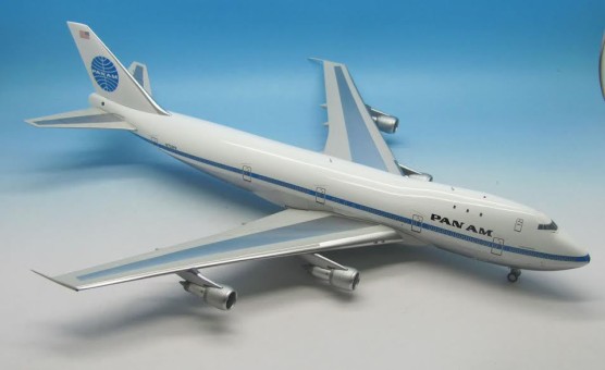Pan Am Boeing 747-121 "Cheaper Defender" w/ Stand Reg# N738PA InFlight Model IF7410715P Scale 1:200