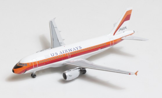US Airways-PSA livery Airbus A319 N742PS Big Bird Blue Box BBX41604 scale 1:400