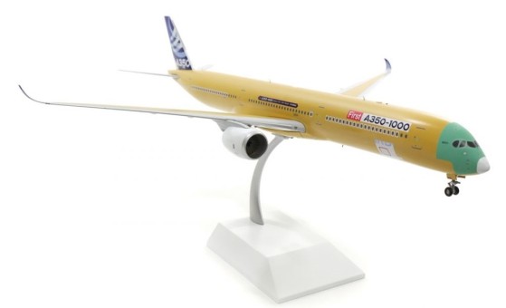 SALE! Flaps down Airbus A350-1000 Bare Metal F-WMIL stand JC Wings LH2AIR088A scale 1:200