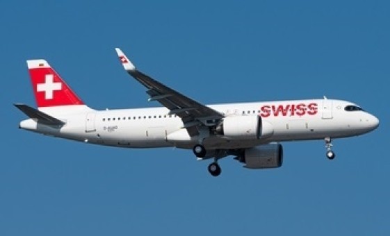 Swiss Airbus A320neo HB-JDB JC Wings EW432N002 scale 1:400