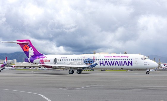 Hawaiian Airlines Boeing B717 (Lilo and Stitch) Reg: N488HA 04666