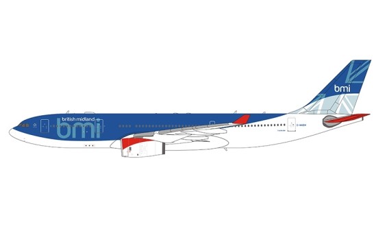 BMI British Midland Airbus A330-200 G-WWBM NG Models 61019 scale 1:400 