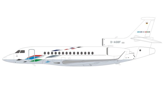 Volkswagen Air Services Falcon 7X D-AGBF NG Models 71005 scale 1:200