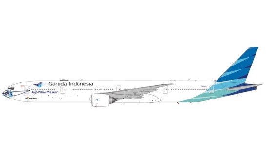 Garuda Indonesia Mask #5 Boeing 777-300ER PK-GIJ die-cast Phoenix 11683 scale 1:400