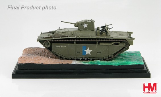 LVT(A) - 1 US ARMY "Block Buster" 1945 comes with water diorama Scale 1:72 Die Cast Model HG4405 