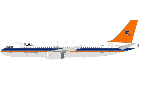 South African Airways Airbus A320-231 ZS-SHA stand InFlight IF320SAL0818 scale 1:200