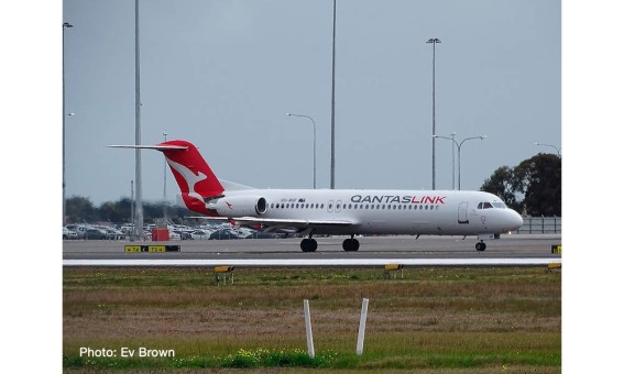 Qantas Fokker F-100 VH-NHP Herpa Wings 534567 diecast scale 1:500