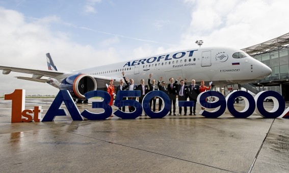 Aeroflot Airbus A350-900 VQ-BFY Аэрофлот JCWings JC4AFL435 scale 1