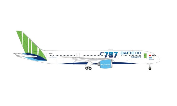 Bamboo Airways "1st" Boeing 787-9 Dreamliner VN-A819 Vietnam Herpa 534994 scale 1:500
