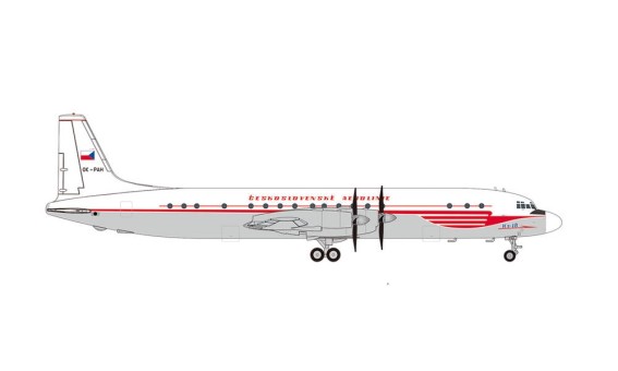  CSA Czechoslovak Airlines Ilyushin IL-18 OK-PAH Ил-62 Herpa 571333 scale 1:200
