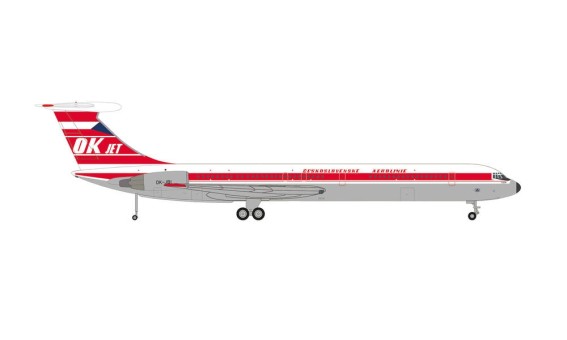 CSA Czechoslovak Airlines Ilyushin IL-62M OK-JBI Илью́шин Ил-62 Herpa 572316 Scale 1:200