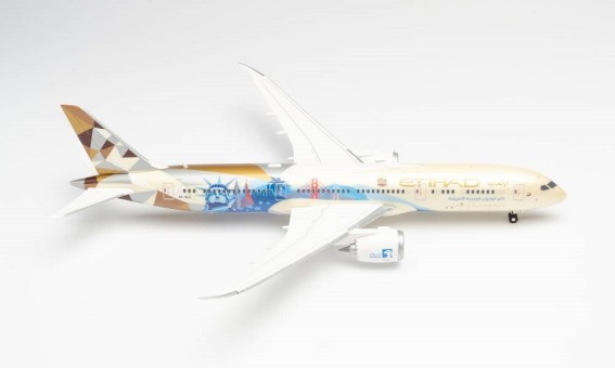 Etihad "Choose the USA" Boeing 787-9 A6-BLE Dreamliner Herpa 571340 scale 1:200