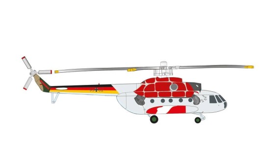 German Army Mil Mi-8P Helicopter die cast Herpa 571197 scale 1:200