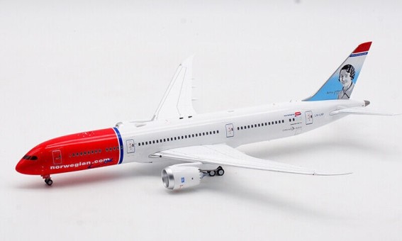 Norwegian Air Shuttle Boeing 787-9 Dreamliner LN-LNP with stand die-cast model Inflight IF789DY1021 scale 1:200