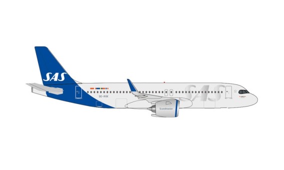SAS Scandinavian Airbus A320neo SE-ROK "Kraka" Herpa Wings 534963 scale 1:500