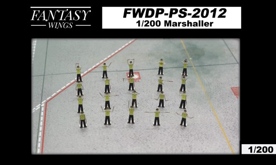 Accessories Airport People Marshaller Staff FWDP-PS-2012 by Fantasy Wings Scale 1:200