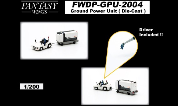 Ground Power Unit set by Fantasy Wings FWDP-GPU-2004 scale 1:200