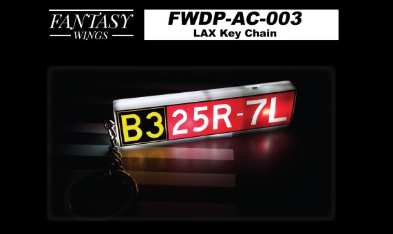 Keychain Los Angeles Airport LAX Taxiway Sign by Fantasy Wings FWDP-AC-003