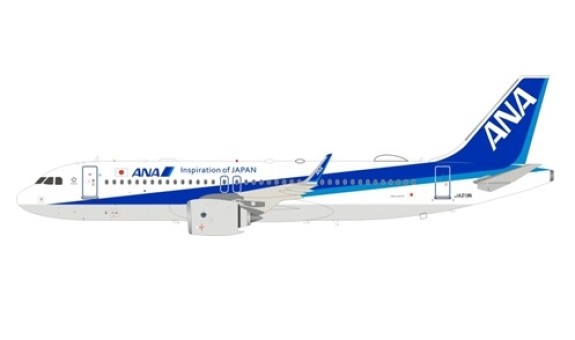 ANA All Nippon Airbus A320-271 JA219A with stand JFox/InFlight JF-A320-025 scale 1:200