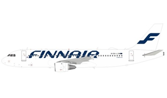Finnair Airbus A320-214 OH-LXM with stand JFox/InFlight JF-A320-030 scale 1:200