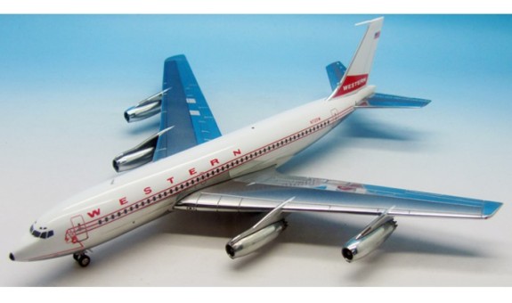 Western Airlines 720-062 Reg# N720W Polished  with Stand IF27201115P Scale 1:200