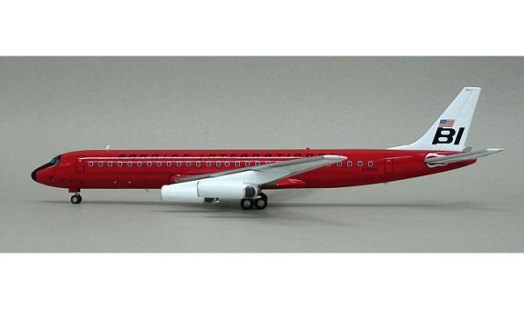 Braniff International Airways McDonnell Douglas DC-8-62 “N1808E,” (Red).  InFlight 1:200 
