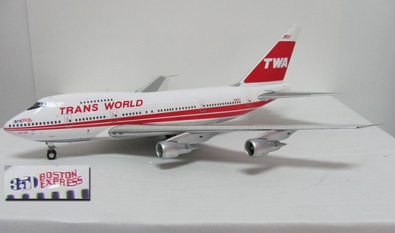 TWA  747SP Twin Stripe Colors N58201 1:200 Twin-Stripe Livery - Boston Express