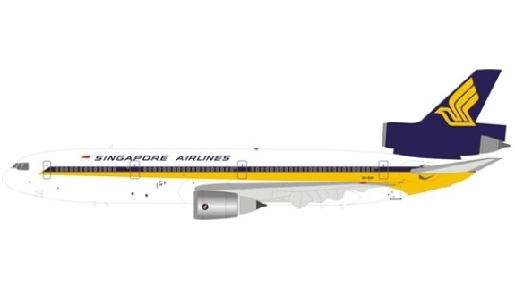 Singapore Airlines DC-10-30 9V-SDF with stand WB-DC10-3-008 JFox-InFlight scale 1:200