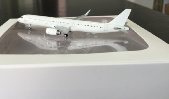 Blank Airbus A321 Sharklets Die Cast JC Wings JC4WHT999A Scale 1:400