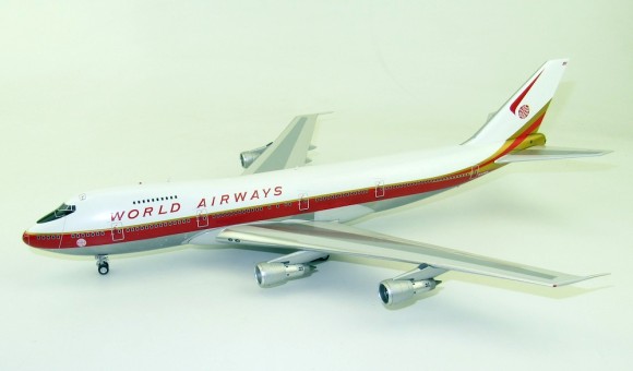 Limited! World Airways Boeing 747-200 N747WR with stand InFlight IF742WA0120 scale 1:200