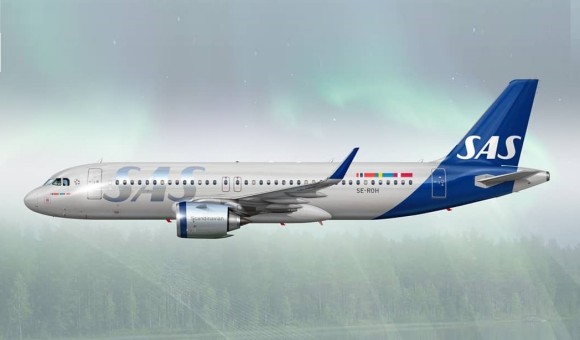 SAS Scandinavian New Livery Airbus A320neo SE-ROH JC Wings JC2SAS368 scale 1:200 (