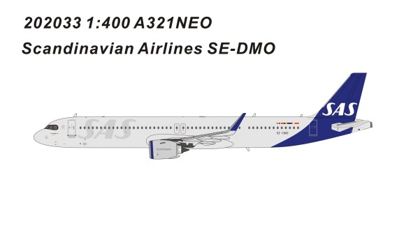 SAS Scandinavian Airbus A321neo SE-DMO die-cast Panda Model 202033 scale 1:400