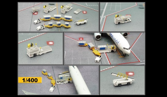 Cargo Ground Service Equipment FWDP-CG-4002 by Fantasy Wings Scale 1:400