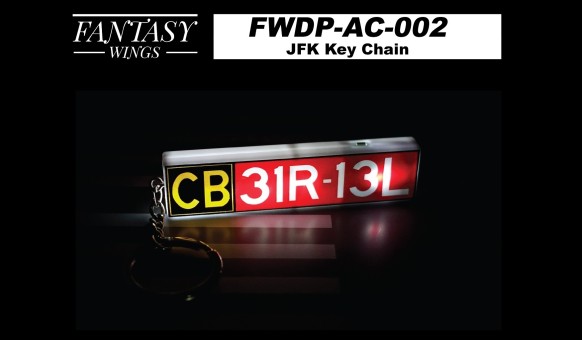 Keychain John F. Kennedy Airport Taxiway Sign by Fantasy Wings FWDP-AC-002