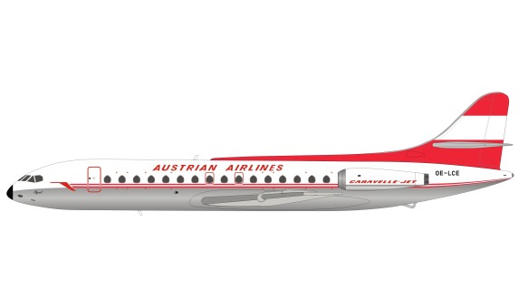Limited Austrian Airlines Sud SE-210 Caravelle VI-R Reg# OE-LCE Inflight IF210OE0919P scale 1:200