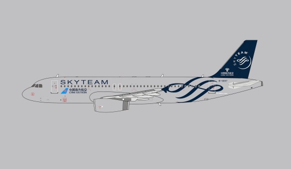 China Southern Airbus A320 Sky Team livery B-1697 die-cast Panda Model 202022 scale 1400