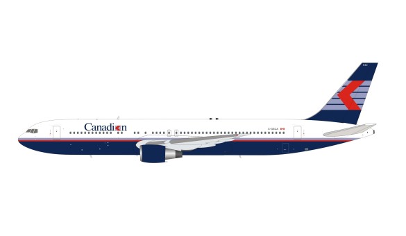 Canadian Airlines Boeing 767-300 C-GSCA with stand  B-Models/InFlight B-763-CP-SCA scale 1:200