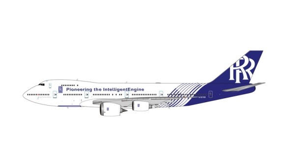 House Boeing 747-200 N787RR Rolls Royce new livery die-cast Phoenix 11709 Scale 1:400