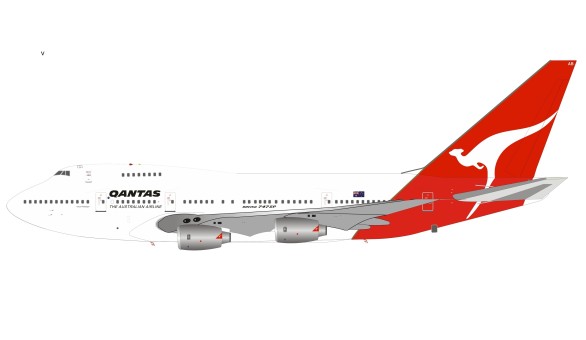 Qantas SP Boeing 747SP-38 VH-EAB with stand InfFight IF747SPQFA0820 scale 1:200