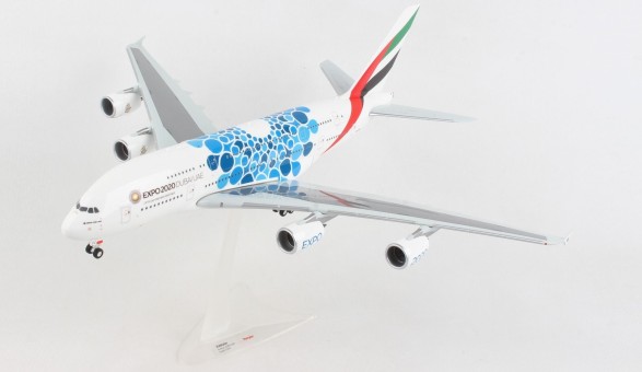 Emirates Airbus A380 A6-EOC Blue Bubbles 2020 Dubai Mobility Expo livery Herpa 570800 scale 1:200