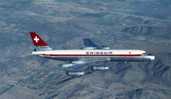 Swissair "Coronado" Convair CV-990 HB-ICC die-cast Herpa 535168 scale 1:500