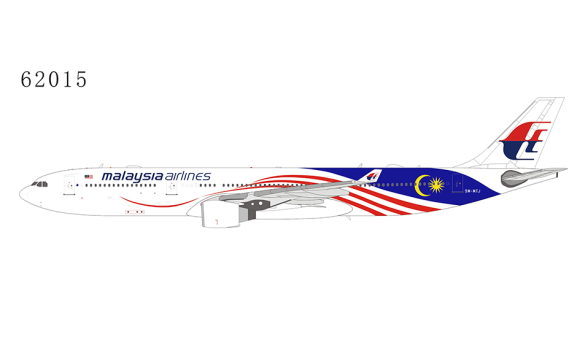 Malaysia Airlines Airbus A330-300 9M-MTJ Negaraku livery NG Models 62015 scale 1:400