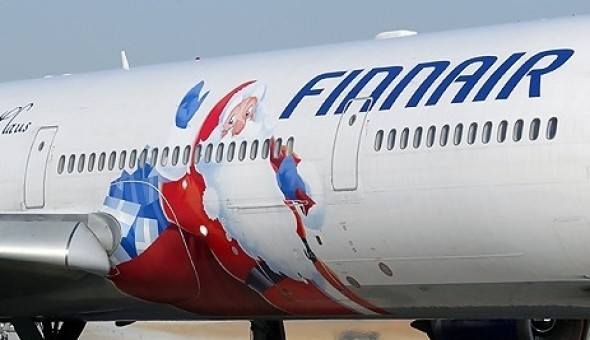 Finnair McDonnell Douglas MD-11F OH-LDC Santa Claus livery stand JC2FIN294 scale 1:200