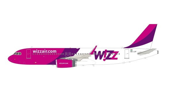 Wizz Air Airbus A320-232 HA-LYF with stand InFlight IF320W60421 scale 1:200